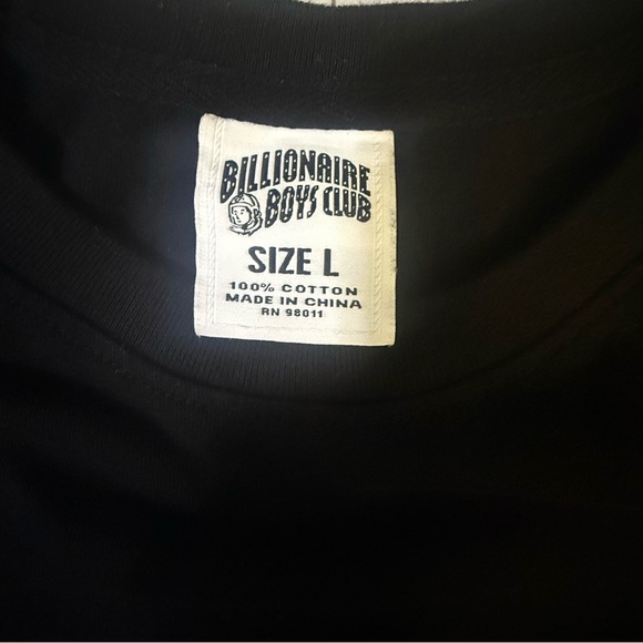 Billionaire Boys Club BBC Astronaut Helmet Logo T-Shirt Black Multicolor Graphic - Picture 6 of 6